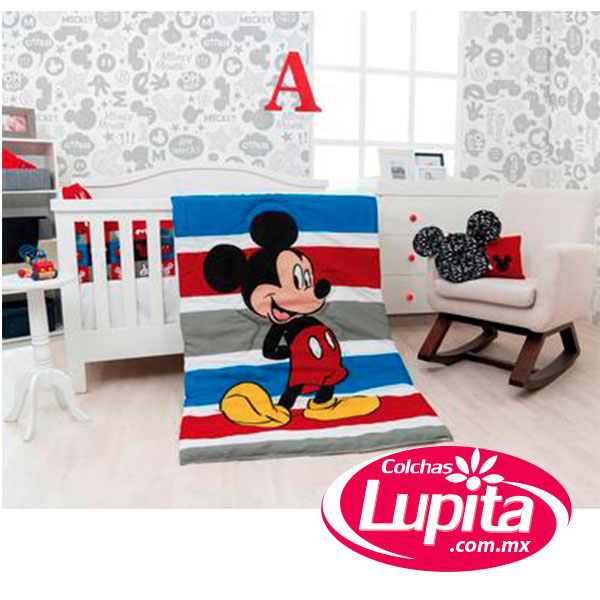 SET DE EDREDON CAMA CUNA CCC MI AMIGO MICKEY (Chiquimundo)