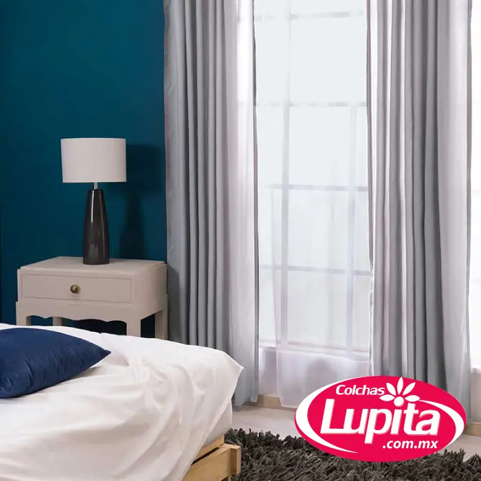 CORTINAS VIASOFT LARGA GRIS (Vianney Hogar)