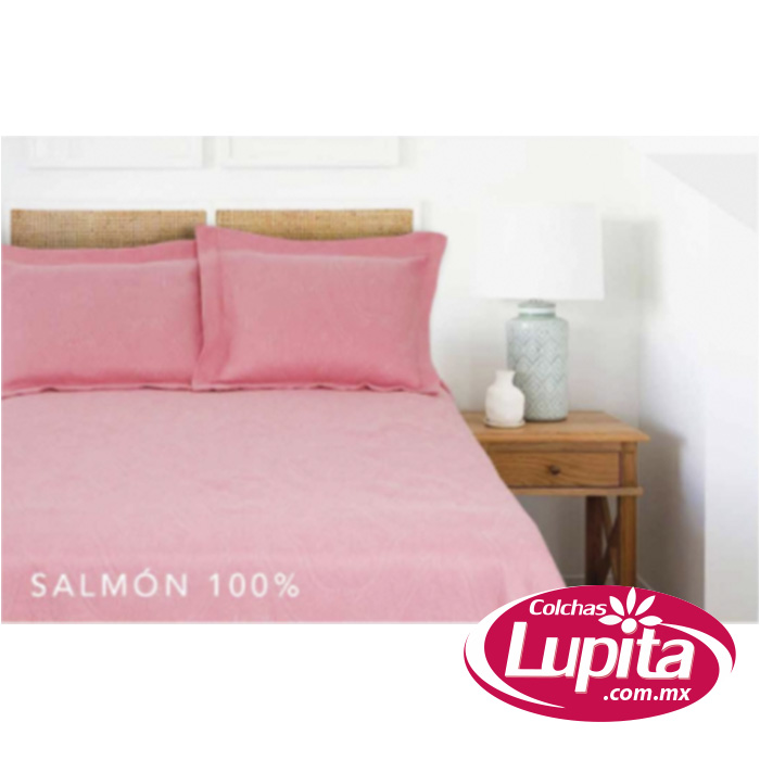 COLCHA MARBELLA SALMON LISA 100% KS (Fanitty)