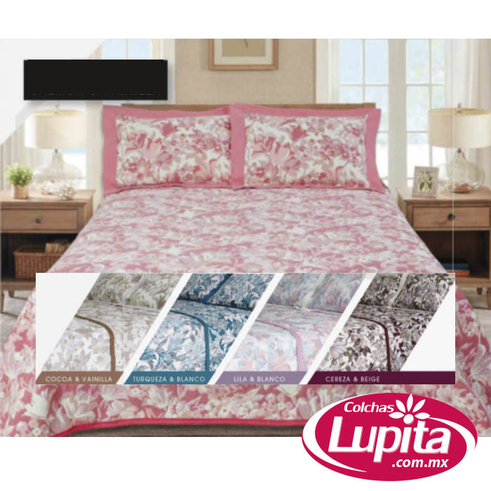 COLCHA FLORENCIA COCOA/VAINILLA MAT (Fanitty)