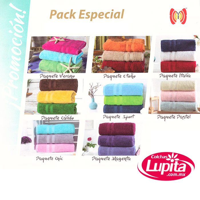 3 PACK ESPECIAL TOALLAS MAGENTA (Primavera-Competition)