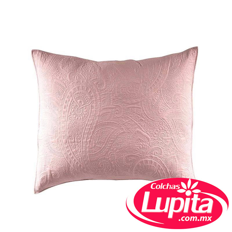 FUNDA DE ALMOHADA EUROPEA VOGA ROSA (Vianney Hogar)