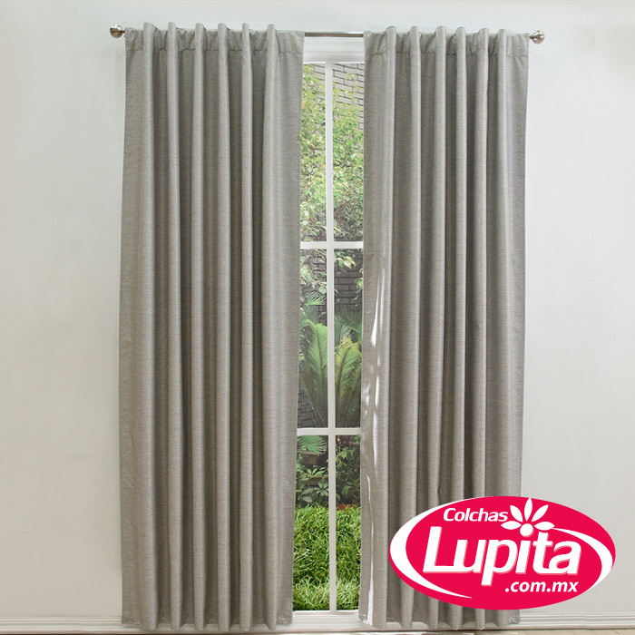 CORTINAS BLACKOUT LARGA RAVENNA PLATINO (Vianney Hogar)