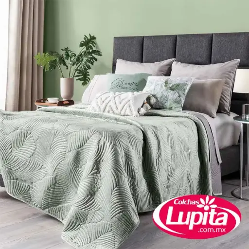 [000864570008] EDREDON VOGA QS/MAT XL VERDE  (Vianney 24)