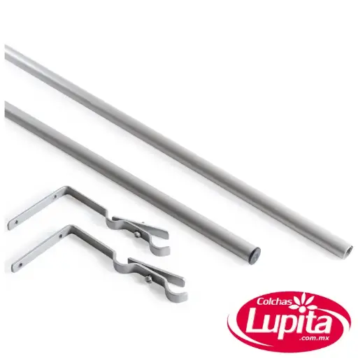 [000651540009] TUBO 1,40A2,60 DOBLE OLIMPIA PLATINADO (Vianney 24)