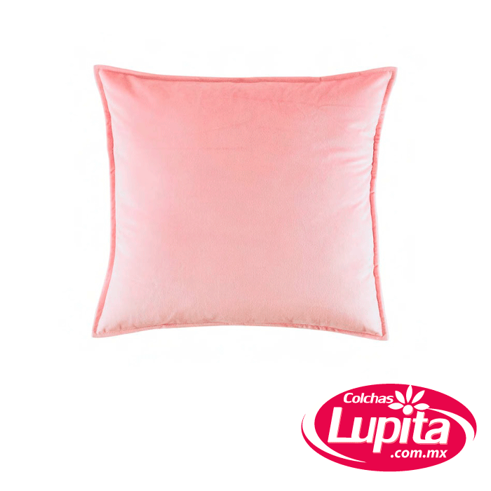 FUNDA DE COJIN VELVET ROSA (Vianney Hogar)