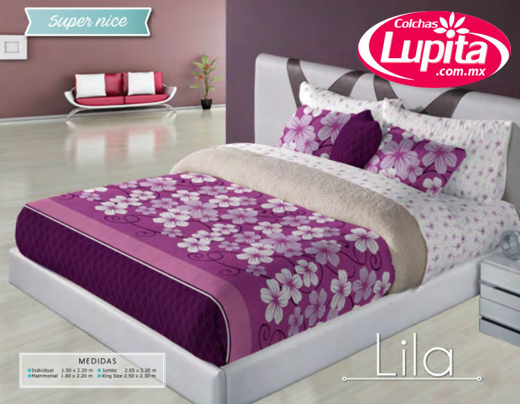 COBERTOR LILA KING SIZE (Primavera-Competition)