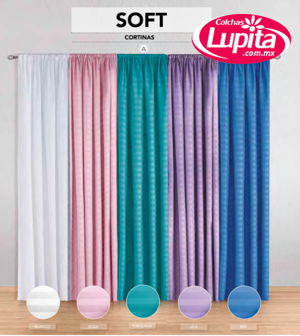 SET DE CORTINAS SOFT ROSA  (Elefantito 25)